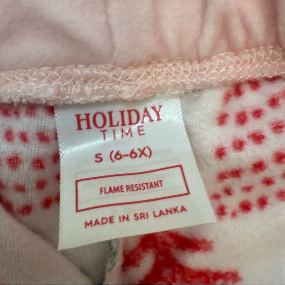 Holiday Time Girls Pajamas with Festive Tree Design - Picture 5 of 5